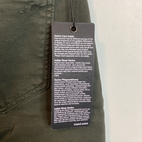 Mavi | Karlina mid rise skinny - Green military Twill Jean pant - 28 NWTs - Picture 4 of 7